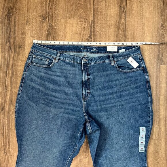 NEW Old Navy Curvy High-Waisted OG Straight Ankle Jeans Sz 28 - Picture 6 of 9